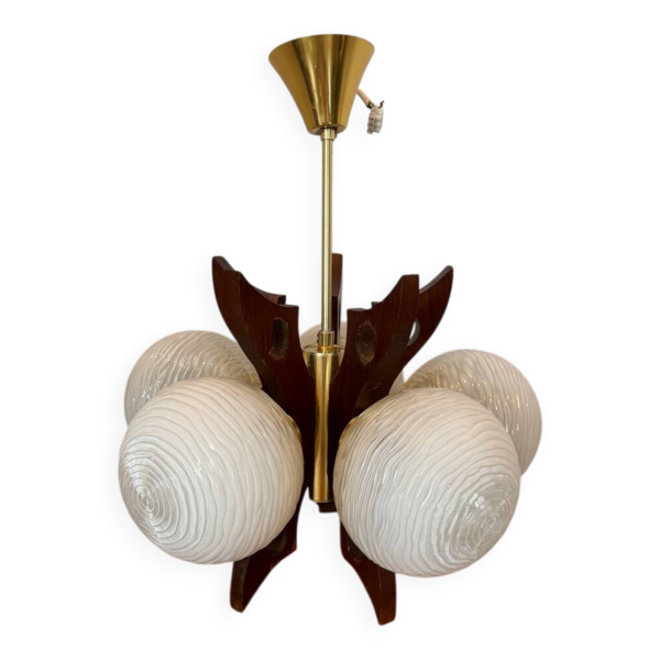 Lustre à 5 globes scandinave par Szarvasi