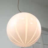 Vintage Italian Swirl Globe Pendant Lamp, 70s