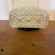 Antique Wall Lamp Ceiling Light Molded Glass + Vintage Black Metal Bracket
