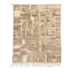 Berber rug M'rirt, iced brown with engraved patterns, 3.03x2.05m