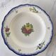 4 iron earth flat plates Salins floral decoration perfect condition