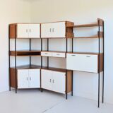 Bibliothèque d’angle modulable vintage 1950s