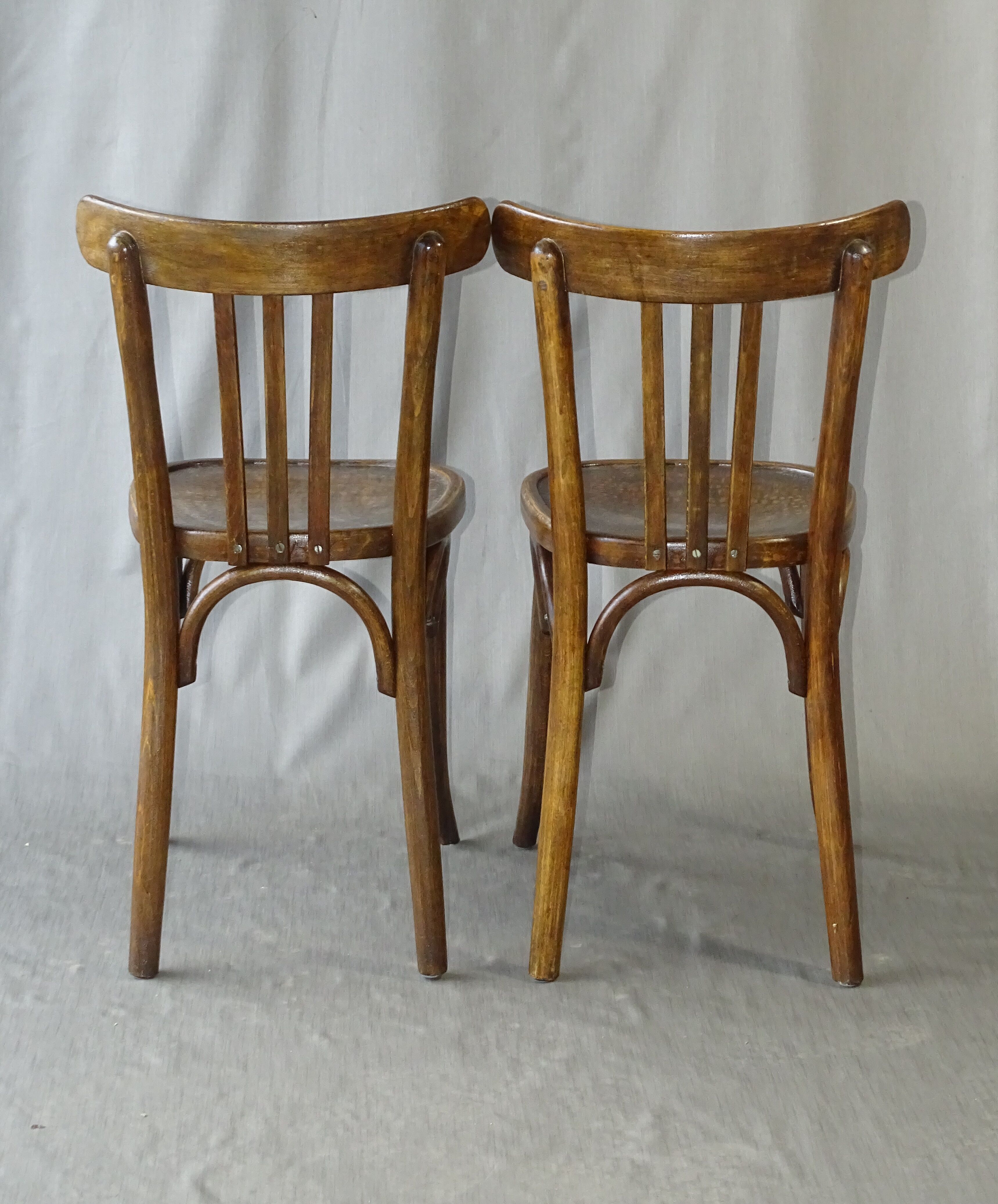 Lot de 2 chaises Baumann n°85 vers 1935