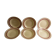 Service of 6 hollow plates in Faince of Badonviller decoration of red bevels