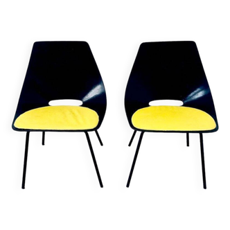 Paire de chaises de Guariche pour Steiner