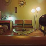 Trio de chauffeuses modulables dlg P.Guariche 1960's