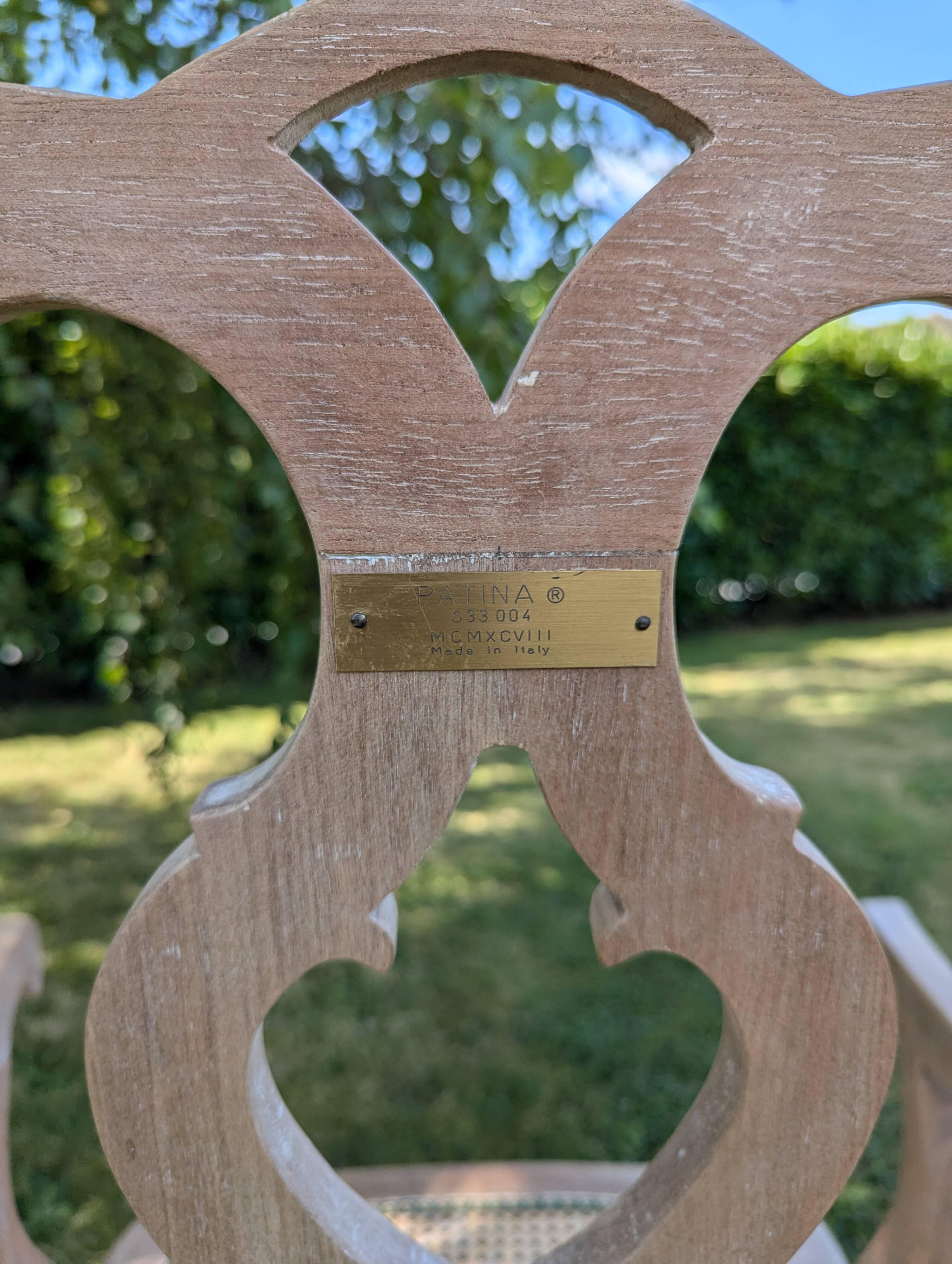 Italian cane armchair