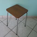 Black streaked brown formica stool 70