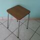 Black streaked brown formica stool 70