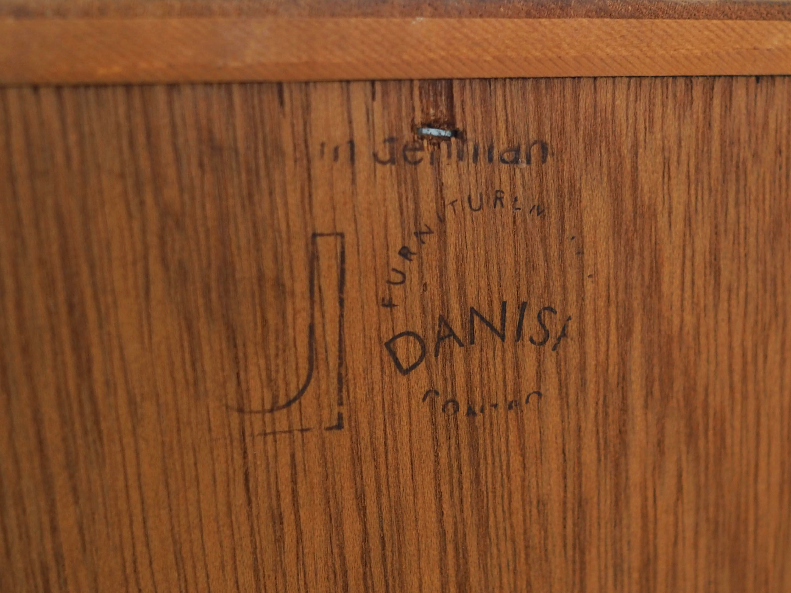 Ash chest of drawers, Danish design, 1970s, manufacture: Hundevad