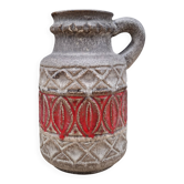 Vase West Germany rouge 9325