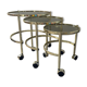 Series of 3 vintage nesting tables from the 70s-80s