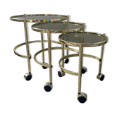 Series of 3 vintage nesting tables from the 70s-80s