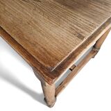 Solid oak French dining table / desk / 1900s