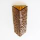 Pair of Amber Murano Glass and Brass Sconces