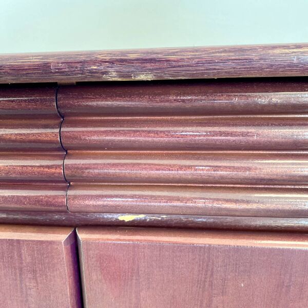 Buffet Roberti en rotin rose/violet - Italie années 1990