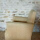 Fauteuil en velours viel or art déco années 40