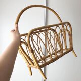 Porte-revues en rotin