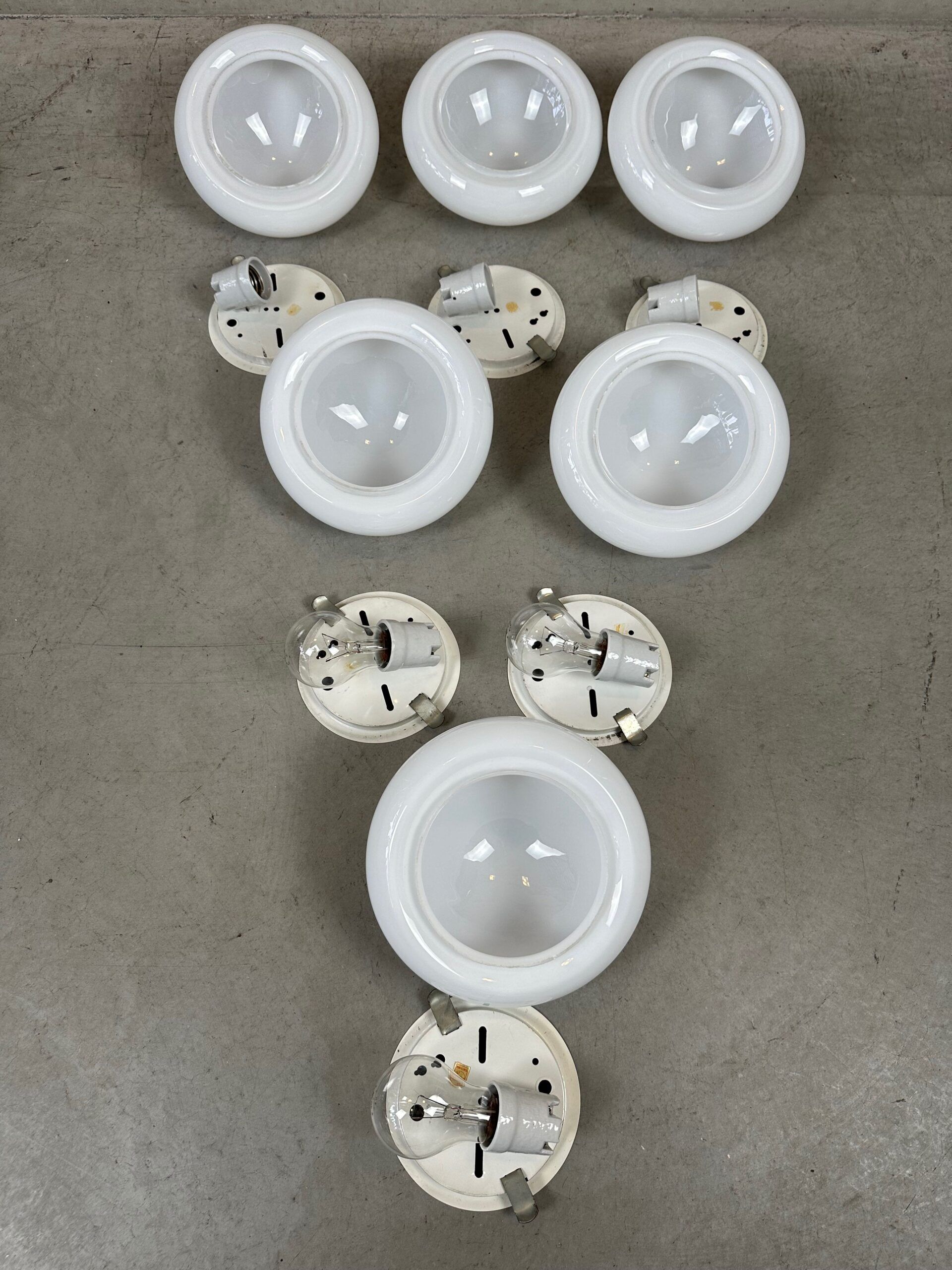 Vintage opaline ceiling or wall lamps – Philips