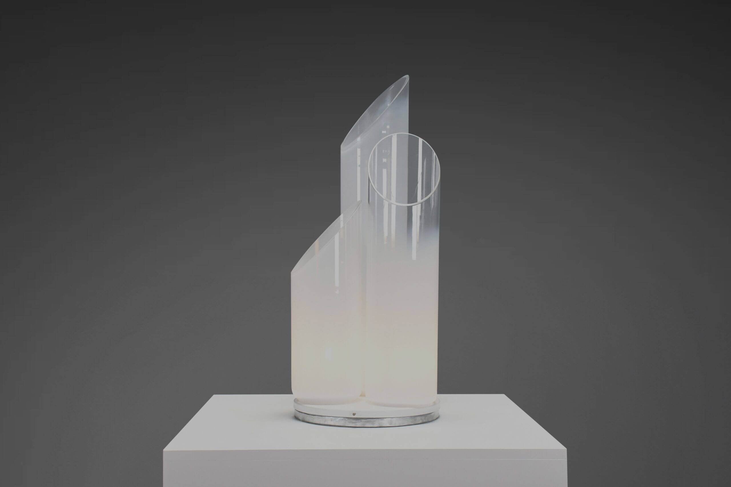 Large Murano glass table lamp by Carlo Nason for Mazzega, Italy 1970s