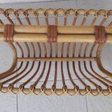 Rattan magazine rack
