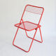 Chaise pliante Ikea rouge - années 80