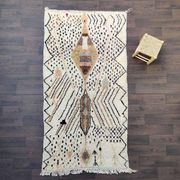 Tapis azilal berbère marron 140x265 cm
