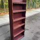 Shallow Scandinavian wooden shelf from the 1960s