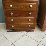 40-50s chest of drawers in solid oak