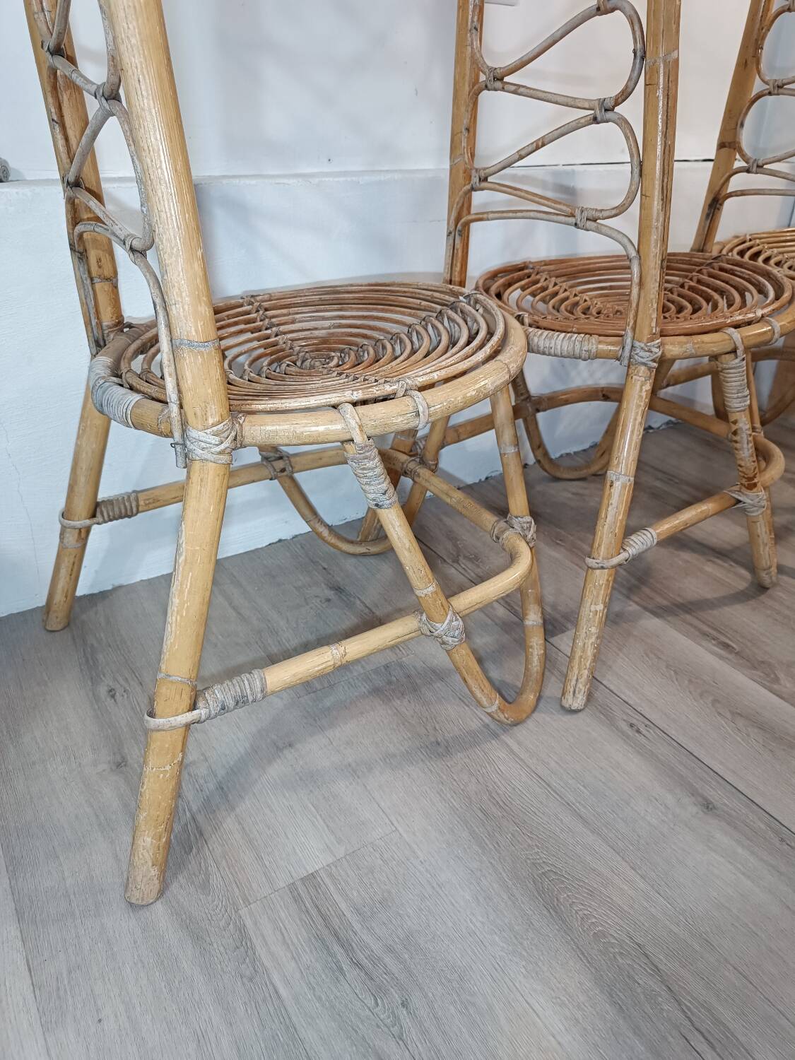 Trio de chaises par Dirk Van Sliedregt Années 1960