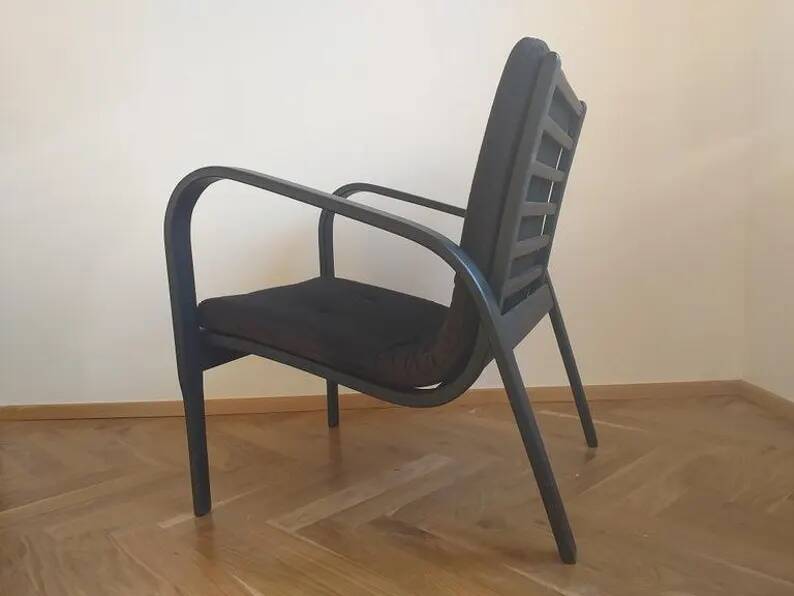 Fauteuil des années 1970 dans le style de Kropacek et Kozelka.
