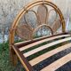 Single rattan and peacock cane bed