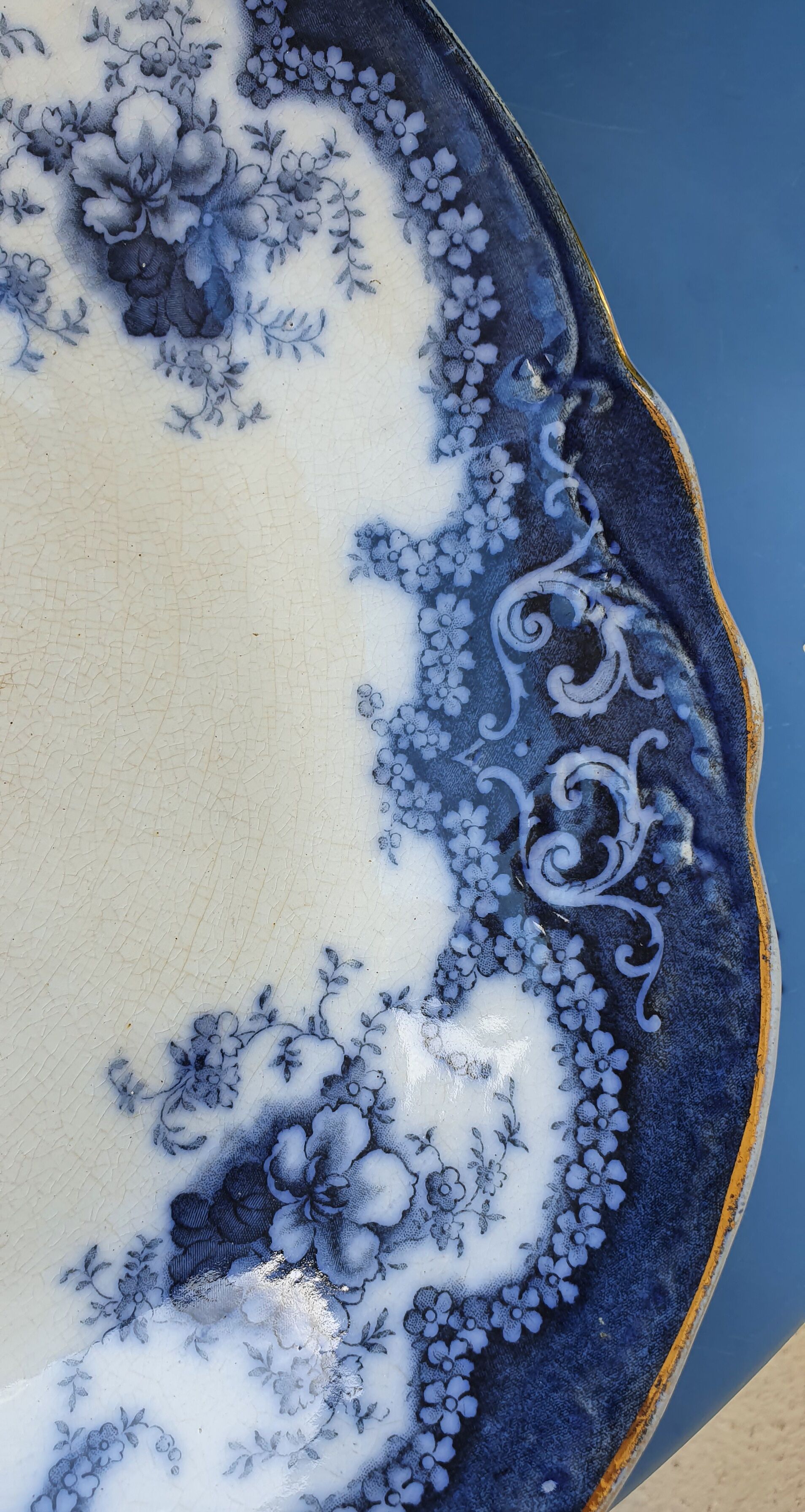 English porcelain dish