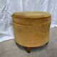Ochre velvet pouf