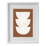 Framed abstract painting
