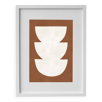 Framed abstract painting