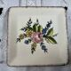10 Square Dessert Plates by Emile Tessier, Malicorne