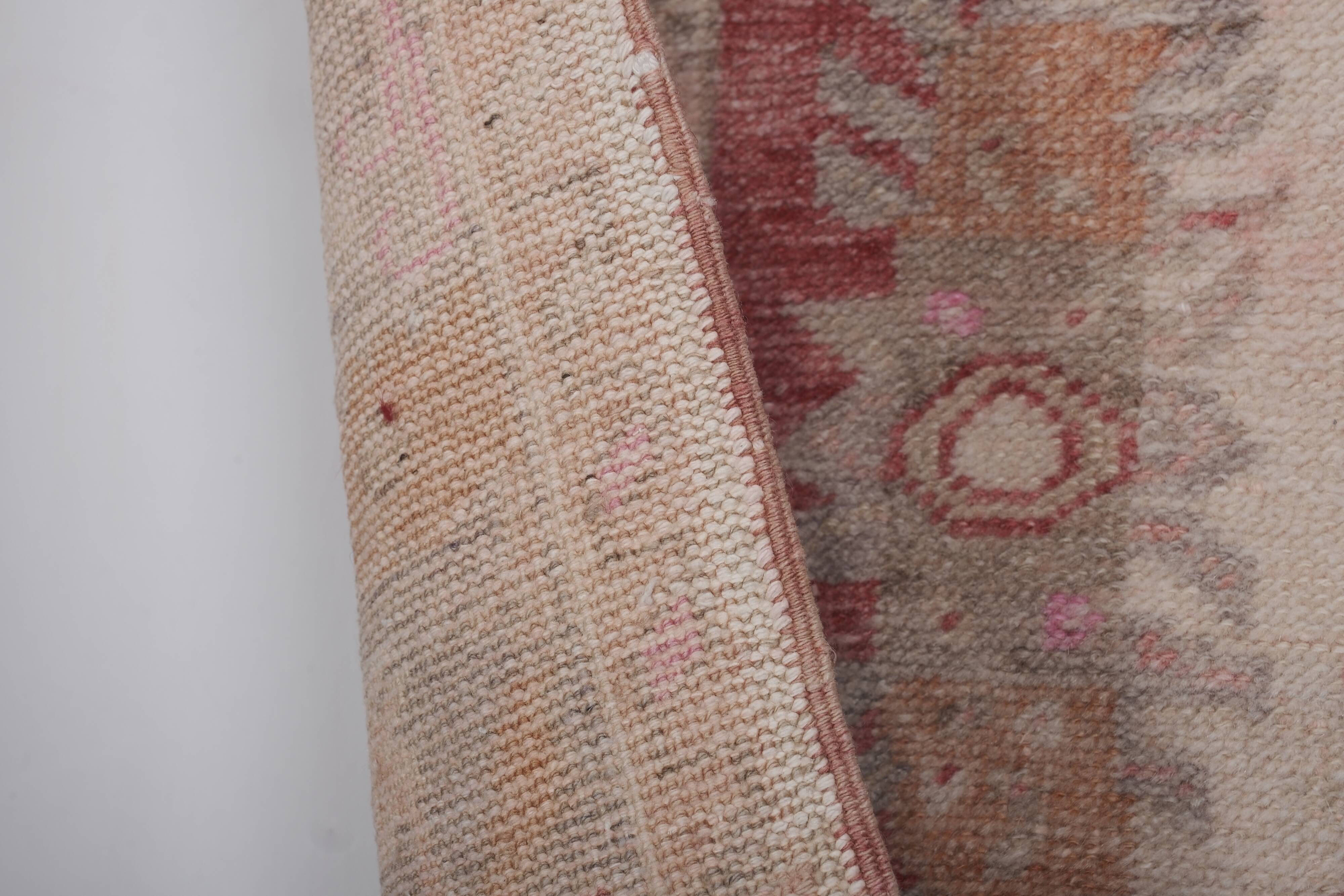 Vintage Turkish Oushak Handwoven Rug 113x207 cm