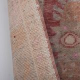Vintage Turkish Oushak Handwoven Rug 113x207 cm