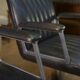 Design office chairs in swivel metal leather 1970