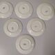 Lot de 6 sous tasse Sarreguemines digoin liseré doré fleurs rose