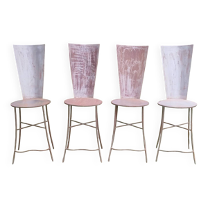 Suite de 4 Chaises Sculpturales