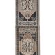 Vintage Turkish Oushak Rug Handwoven 59x200 cm