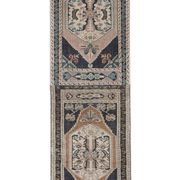 Tapis vintage turc de oushak tissé à la main 59x200 cm