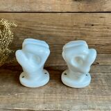 Pair of "hands" candlesticks