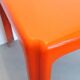 Patrick Gingembre orange fiberglass table 1970