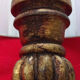 Lamp with stuccoed wooden walking doré