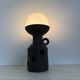 Large Doria Leuchten ceramic table lamp / floor lamp, 1970s