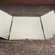 Wooden wallet triptych bathroom mirror 78cm x 38cm