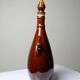 Vintage brown ceramic bottle, flask or canteen from the 1950s-60s.